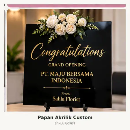Papan Bunga Akrilik Pakuwon